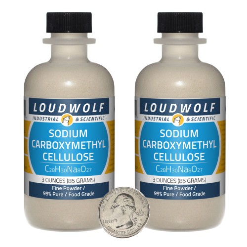 Sodium Carboxymethyl Cellulose - 6 Ounces in 2 Bottles