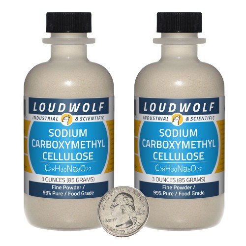 Sodium Carboxymethyl Cellulose - 6 Ounces in 2 Bottles Sodium Carboxymethyl Cellulose - 6 Ounces in 2 Bottles