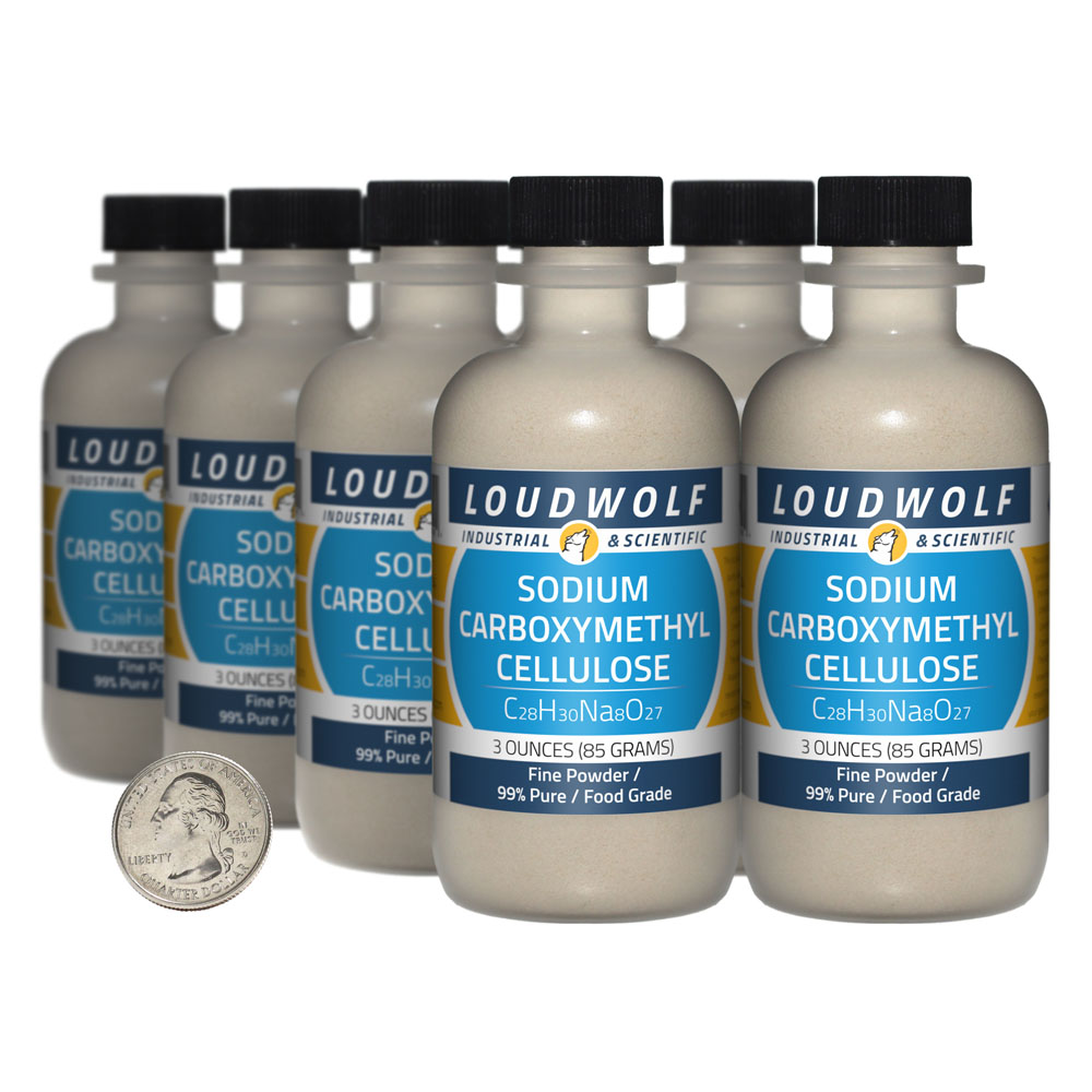 Sodium Carboxymethyl Cellulose - 1.5 Pounds in 8 Bottles Sodium Carboxymethyl Cellulose - 1.5 Pounds in 8 Bottles