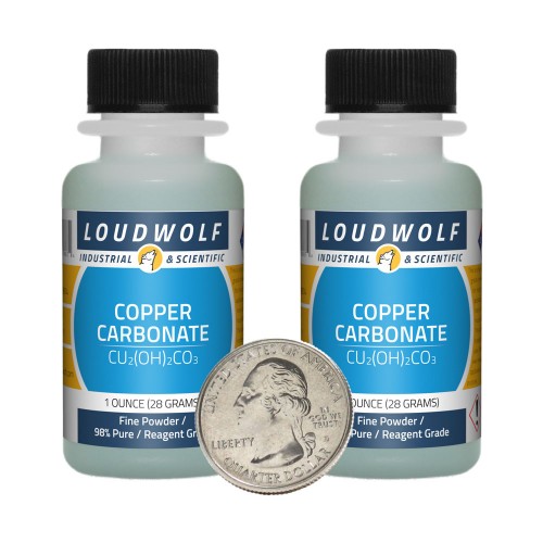 Copper Carbonate - 2 Ounces in 2 Bottles Copper Carbonate - 2 Ounces in 2 Bottles