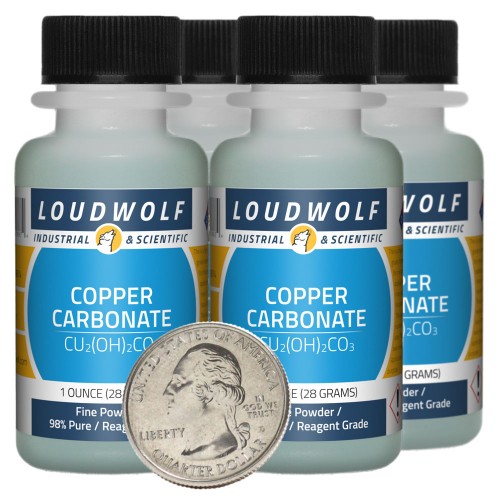 Copper Carbonate - 4 Ounces in 4 Bottles Copper Carbonate - 4 Ounces in 4 Bottles