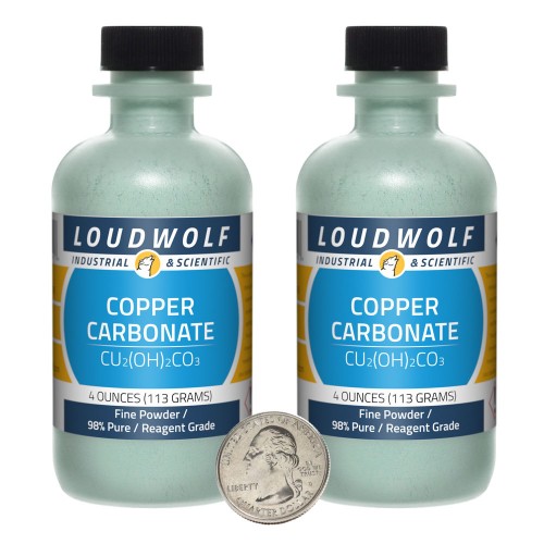 Copper Carbonate - 8 Ounces in 2 Bottles Copper Carbonate - 8 Ounces in 2 Bottles