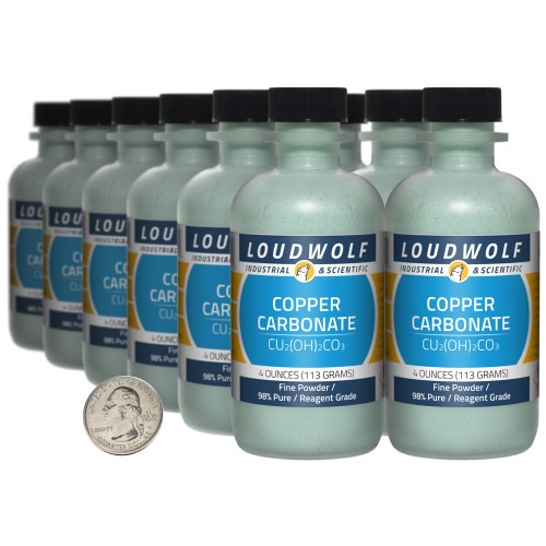 Copper Carbonate - 3 Pounds in 12 Bottles Copper Carbonate - 3 Pounds in 12 Bottles