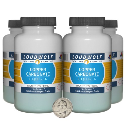 Copper Carbonate - 2 Pounds in 4 Bottles Copper Carbonate - 2 Pounds in 4 Bottles