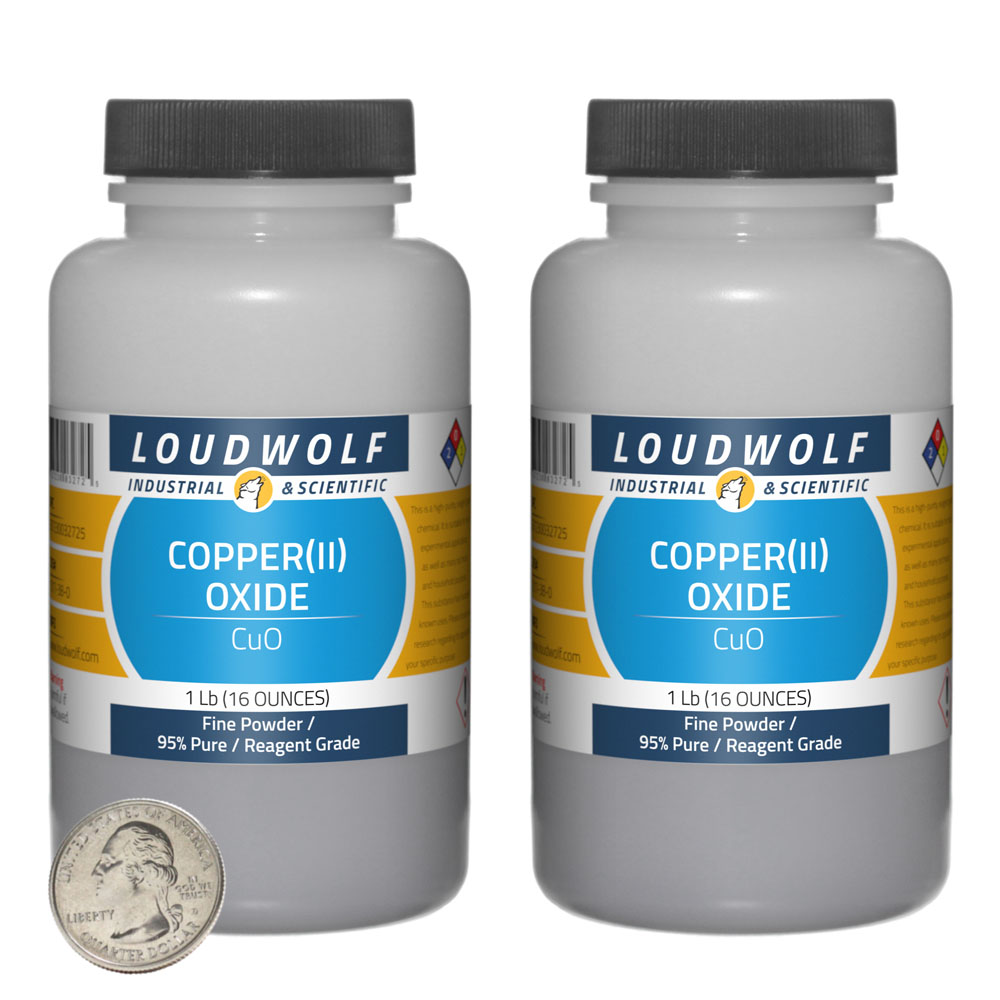 Copper(II) Oxide - 2 Pounds in 2 Bottles Copper(II) Oxide - 2 Pounds in 2 Bottles