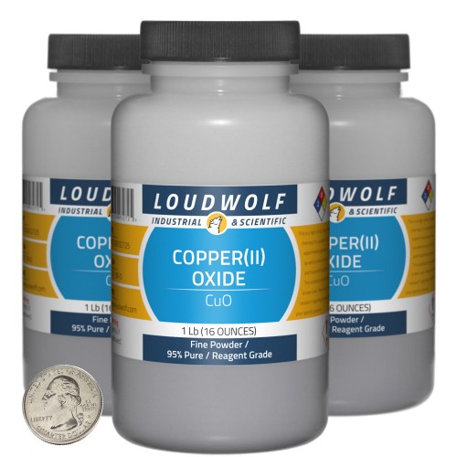 Copper(II) Oxide - 3 Pounds in 3 Bottles Copper(II) Oxide - 3 Pounds in 3 Bottles