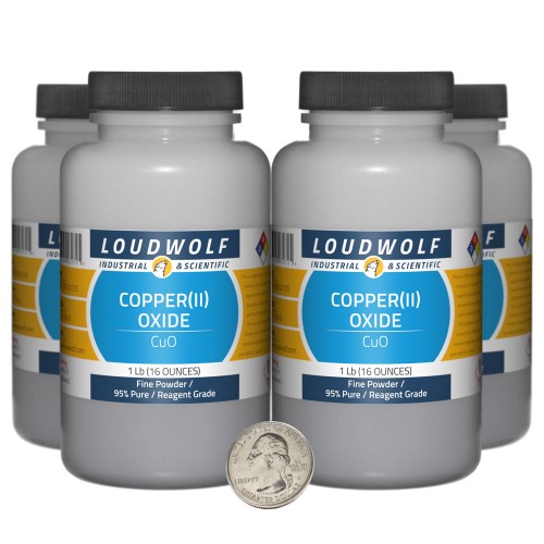 Copper(II) Oxide - 4 Pounds in 4 Bottles Copper(II) Oxide - 4 Pounds in 4 Bottles