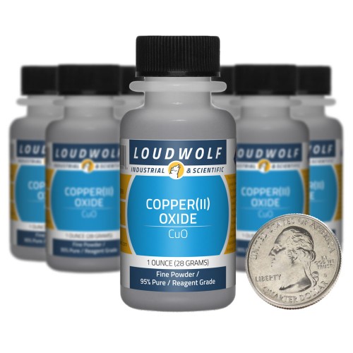 Copper(II) Oxide - 10 Ounces in 10 Bottles Copper(II) Oxide - 10 Ounces in 10 Bottles