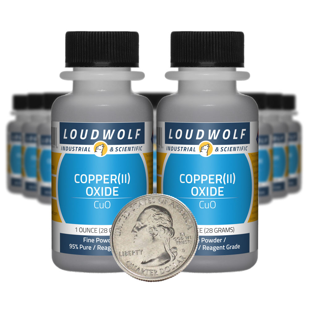 Copper(II) Oxide - 1.3 Pounds in 20 Bottles Copper(II) Oxide - 1.3 Pounds in 20 Bottles
