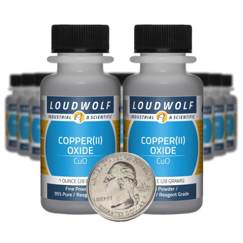 Copper(II) Oxide - 1.3 Pounds in 20 Bottles Copper(II) Oxide - 1.3 Pounds in 20 Bottles