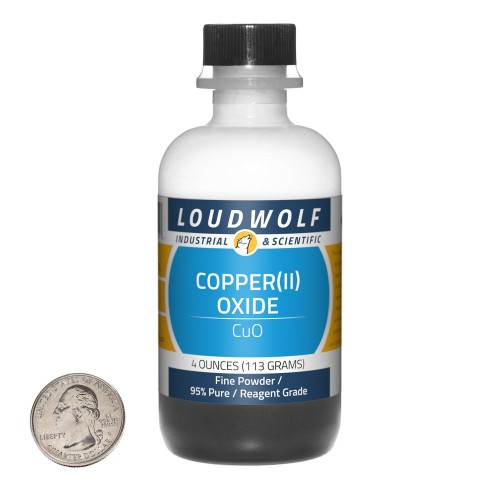 Copper(II) Oxide - 4 Ounces in 1 Bottle Copper(II) Oxide - 4 Ounces in 1 Bottle