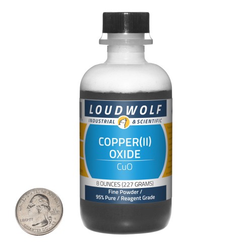 Copper(II) Oxide - 8 Ounces in 1 Bottle