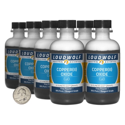 Copper(II) Oxide - 4 Pounds in 8 Bottles Copper(II) Oxide - 4 Pounds in 8 Bottles