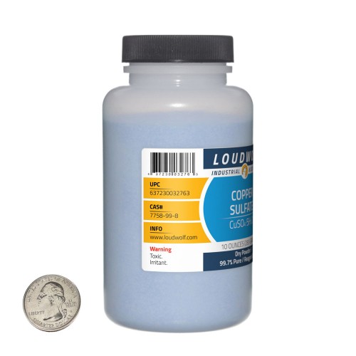 Copper Sulfate - 1.3 Pounds in 2 Bottles Copper Sulfate - 1.3 Pounds in 2 Bottles