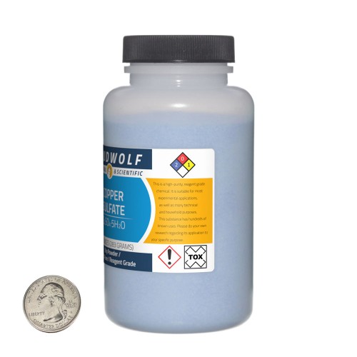 Copper Sulfate - 1.3 Pounds in 2 Bottles Copper Sulfate - 1.3 Pounds in 2 Bottles