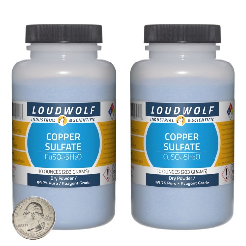 Copper Sulfate - 1.3 Pounds in 2 Bottles