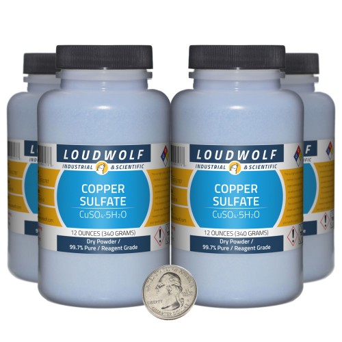 Copper Sulfate - 3 Pounds in 4 Bottles