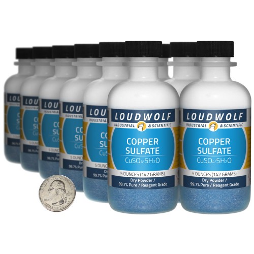 Copper Sulfate - 3.8 Pounds in 12 Bottles