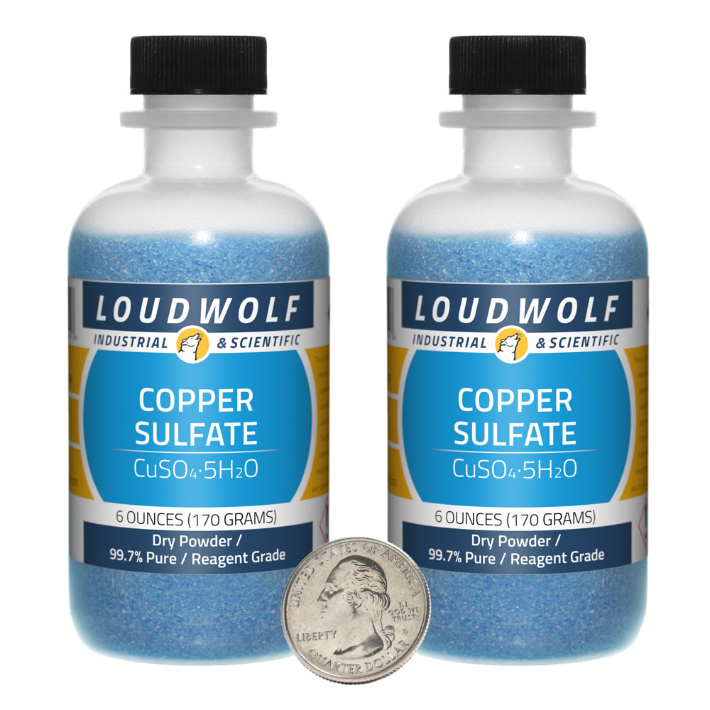 Copper Sulfate - 12 Ounces in 2 Bottles Copper Sulfate - 12 Ounces in 2 Bottles
