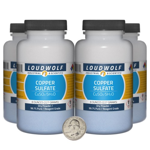 Copper Sulfate - 2 Pounds in 4 Bottles