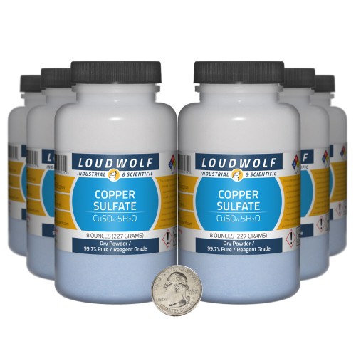 Copper Sulfate - 3 Pounds in 6 Bottles