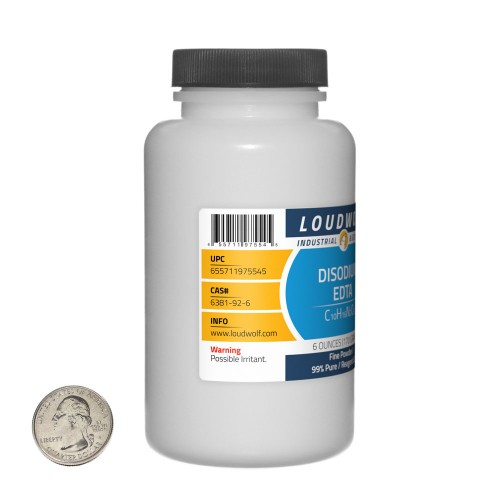 Disodium EDTA - 1.5 Pounds in 4 Bottles