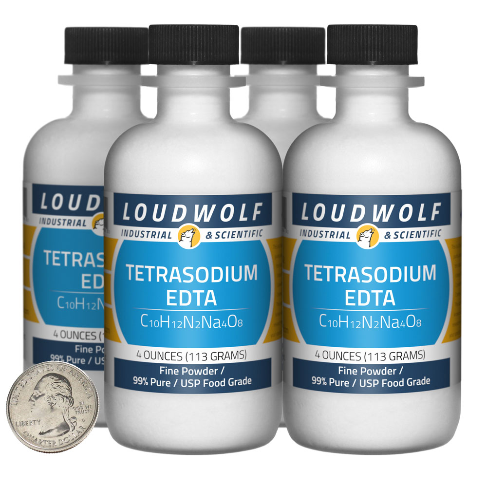 Tetrasodium EDTA - 1 Pound in 4 Bottles Tetrasodium EDTA - 1 Pound in 4 Bottles