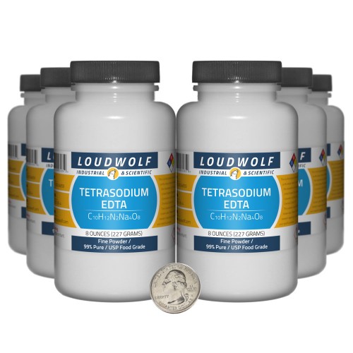 Tetrasodium EDTA - 3 Pounds in 6 Bottles