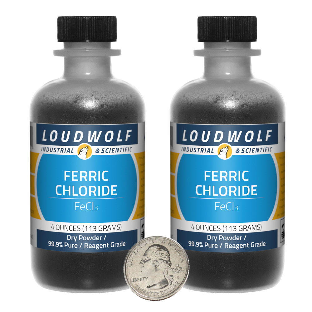 Ferric Chloride - 8 Ounces in 2 Bottles Ferric Chloride - 8 Ounces in 2 Bottles