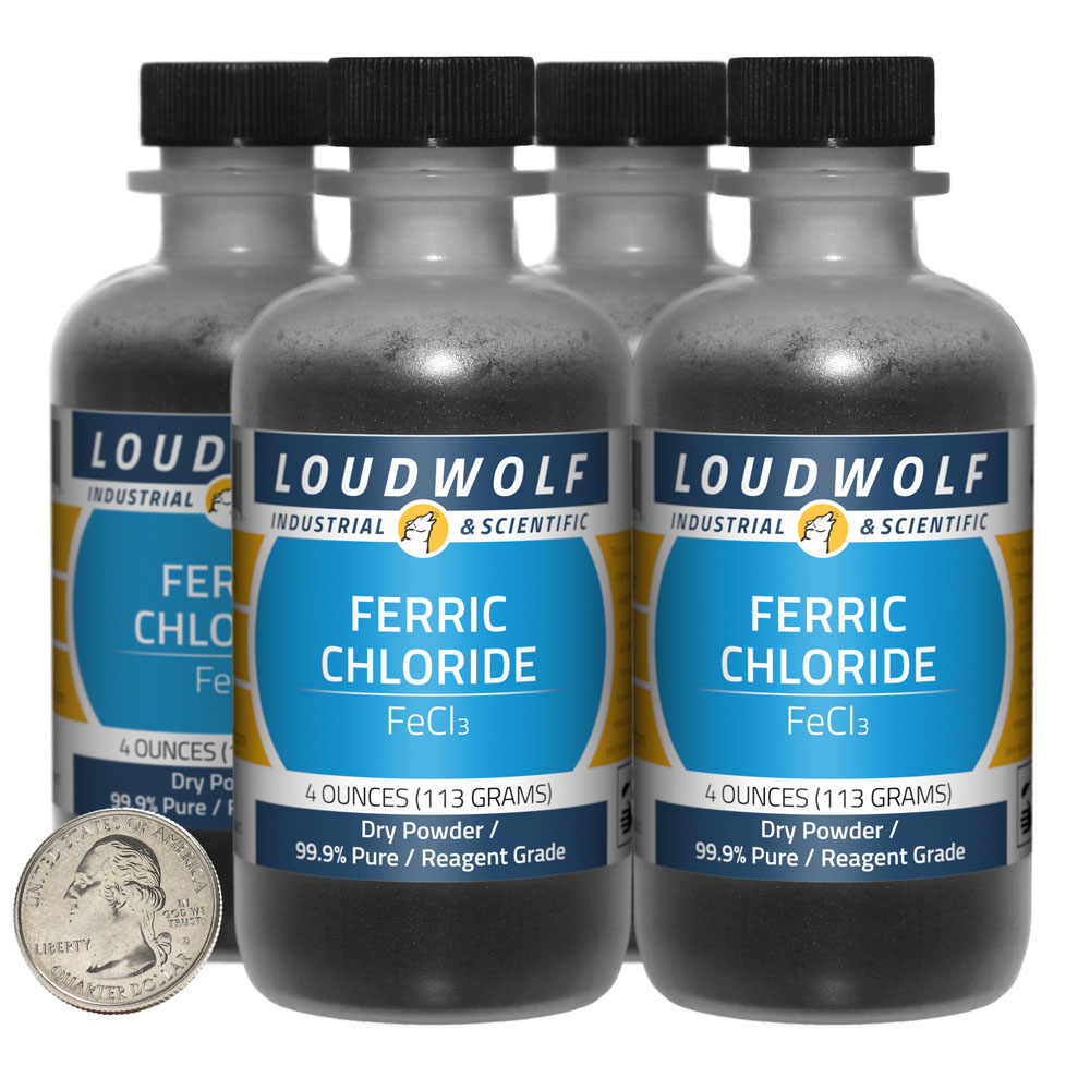 Ferric Chloride - 1 Pound in 4 Bottles Ferric Chloride - 1 Pound in 4 Bottles