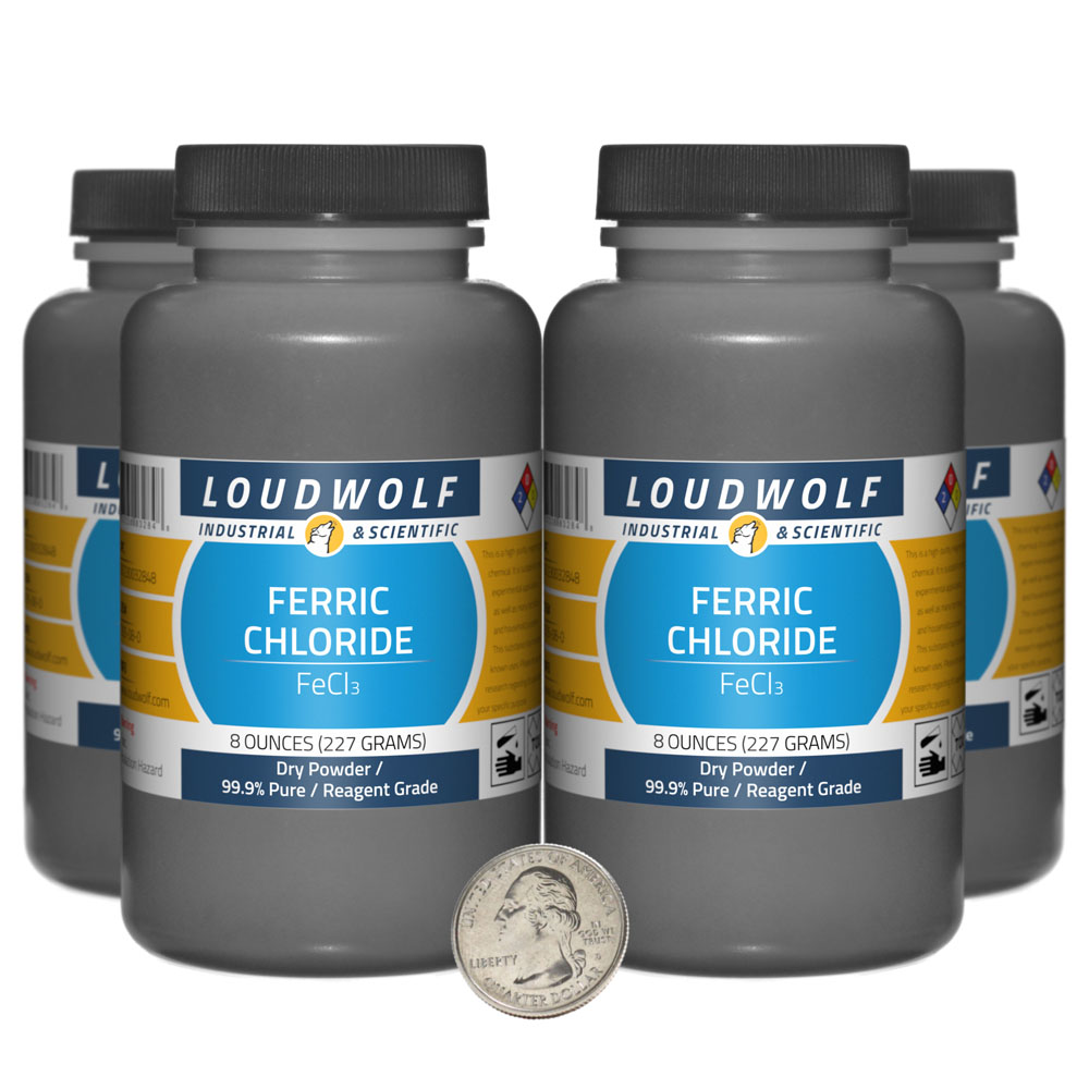 Ferric Chloride - 2 Pounds in 4 Bottles Ferric Chloride - 2 Pounds in 4 Bottles