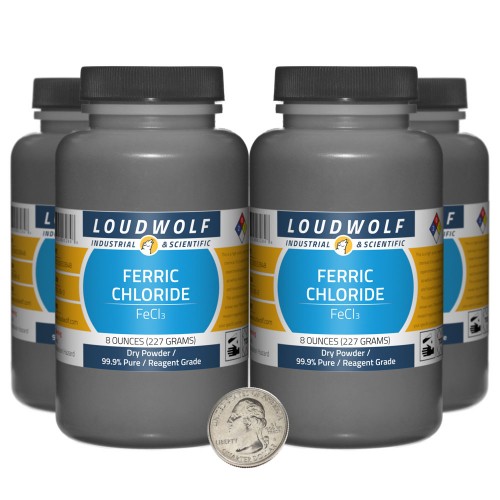 Ferric Chloride - 2 Pounds in 4 Bottles