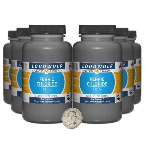 Ferric Chloride - 3 Pounds in 6 Bottles