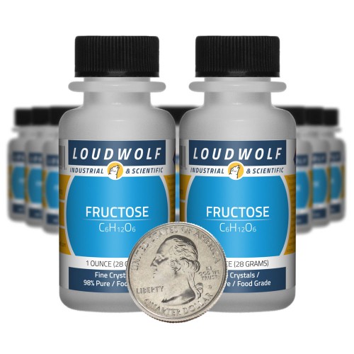 Fructose - 1.3 Pounds in 20 Bottles