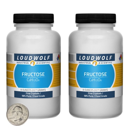 Fructose - 1 Pound in 2 Bottles