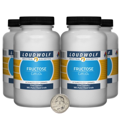 Fructose - 2 Pounds in 4 Bottles