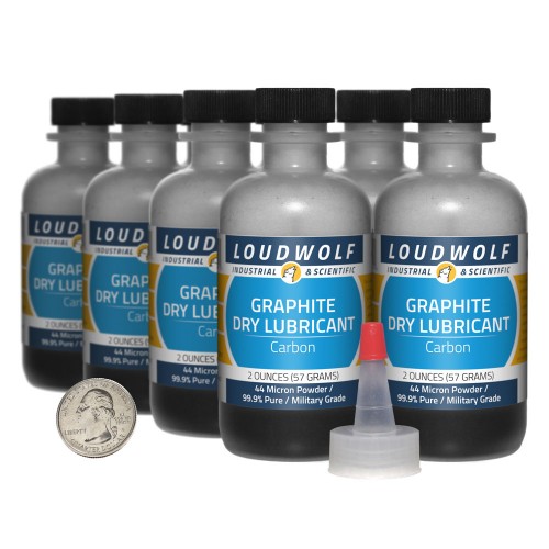 Graphite Dry Lubricant - 1 Pound in 8 Bottles