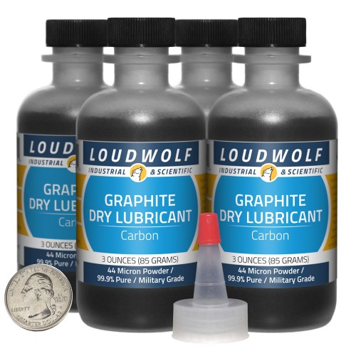 Graphite Dry Lubricant - 12 Ounces in 4 Bottles