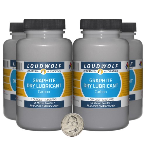 Graphite Dry Lubricant - 1 Pound in 4 Bottles