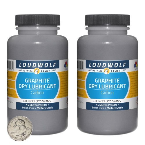 Graphite Dry Lubricant - 12 Ounces in 2 Bottles