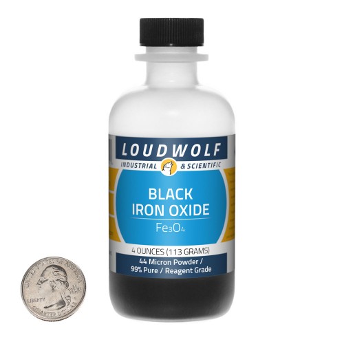 Black Iron Oxide - 4 Ounces in 1 Bottle