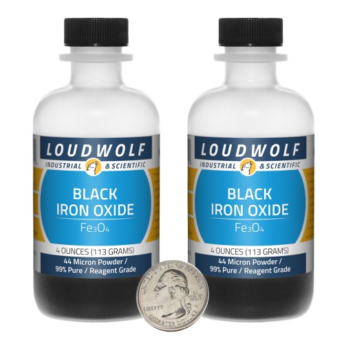 Black Iron Oxide - 8 Ounces in 2 Bottles