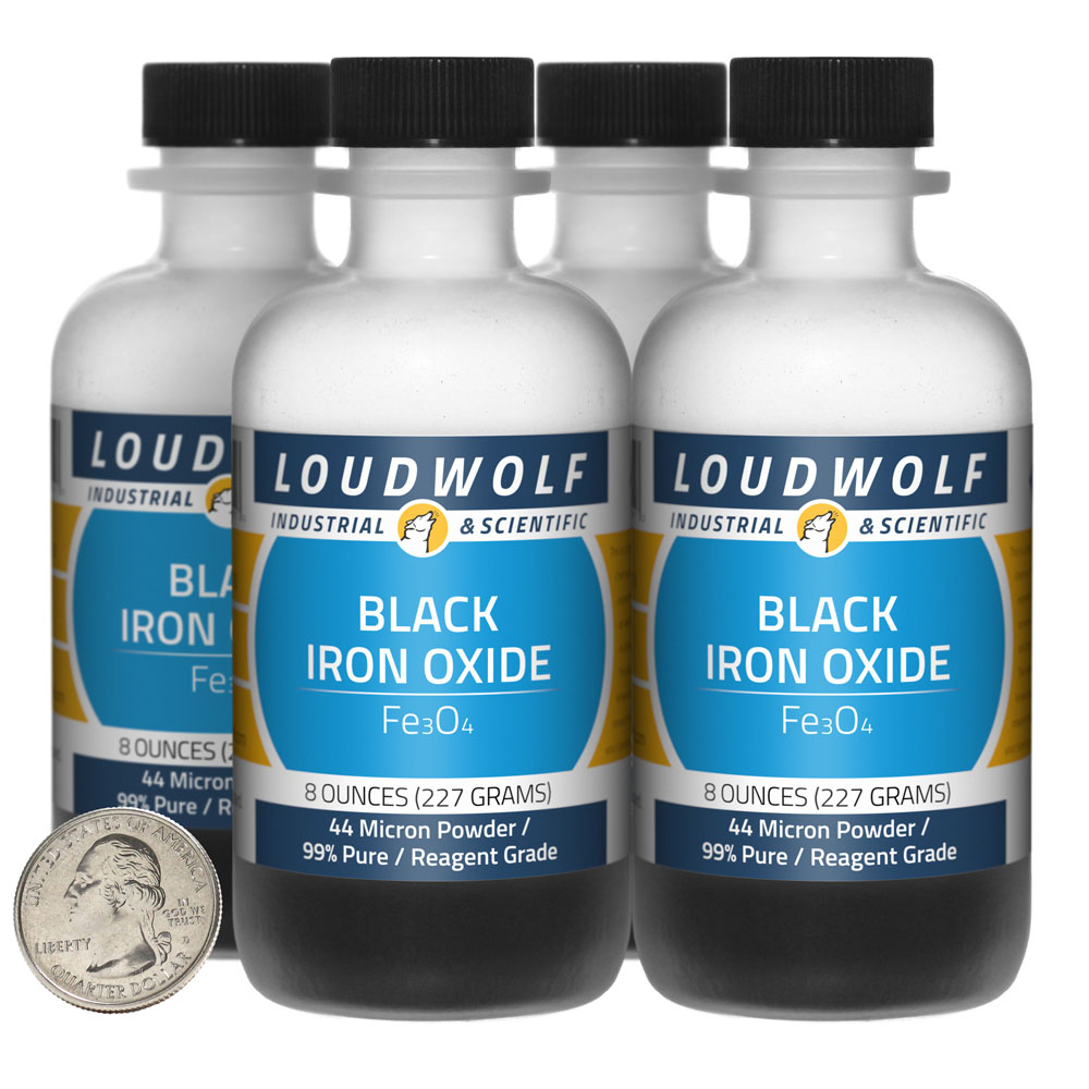 Black Iron Oxide - 2 Pounds in 4 Bottles Black Iron Oxide - 2 Pounds in 4 Bottles
