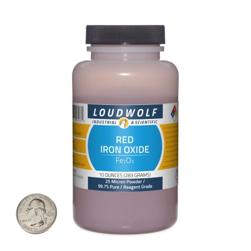 Red Iron Oxide - 10 Ounces in 1 Bottle