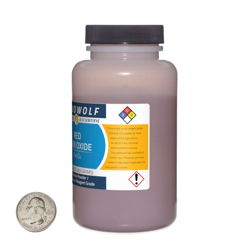 Red Iron Oxide - 2.5 Pounds in 4 Bottles