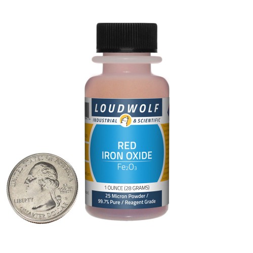 Red Iron Oxide - 1 Ounce in 1 Bottle