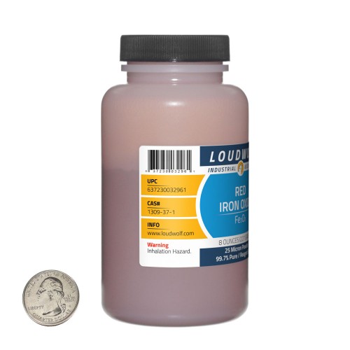 Red Iron Oxide - 1.5 Pounds in 3 Bottles