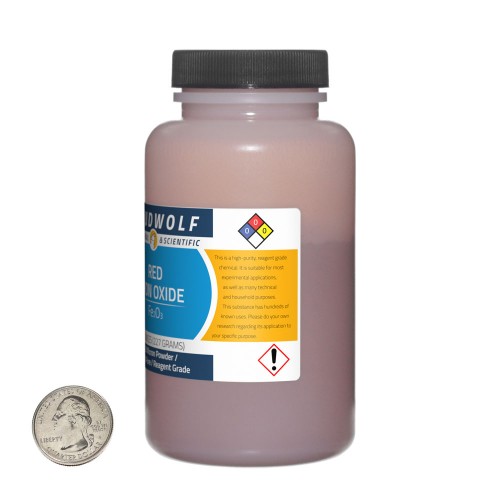 Red Iron Oxide - 1.5 Pounds in 3 Bottles