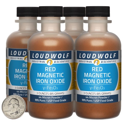 Red Magnetic Iron Oxide - 12 Ounces in 4 Bottles Red Magnetic Iron Oxide - 12 Ounces in 4 Bottles