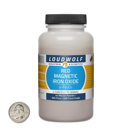 Red Magnetic Iron Oxide - 6 Ounces in 1 Bottle Red Magnetic Iron Oxide - 6 Ounces in 1 Bottle
